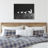 3cm familie zwemmen canvas afdruk (Insitu (Slaapkamer))