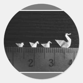 3cm familie zwemmen ronde sticker