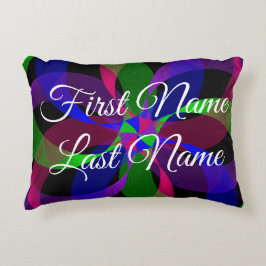 3D 2D Geometric Hybrid Accent Parody Pillow Kussen