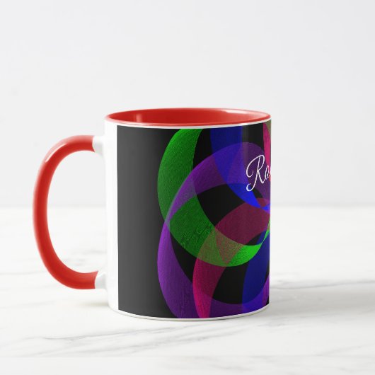 3D 2D Geometric Hybrid Coffee Mug Mok (Links)
