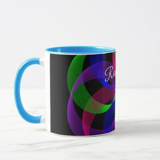 3D 2D Geometric Hybrid Coffee Mug Mok (Links)