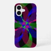 3D 2D Geometric Hybrid iPhone 16 Case iPhone 16 Hoesje (Achterkant)