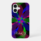3D 2D Geometric Hybrid iPhone 16 Case iPhone 16 Hoesje (Achterkant)