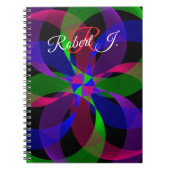 3D 2D Geometric Hybrid Spiral Notebook Notitieboek (Voorkant)