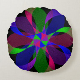 3D 2D Geometrische Hybride Ronde Kussen