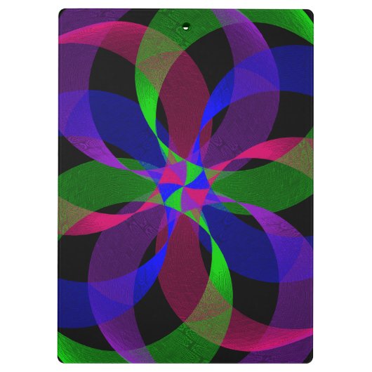 3D 2D Hybrid Geometric Clipboard Klembord (Achterkant)