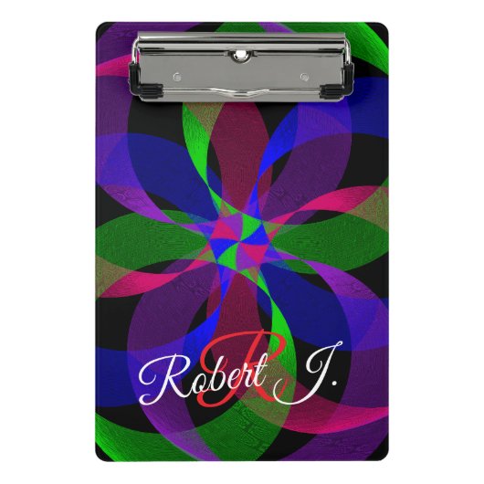 3D 2D Hybrid Geometric Mini Clipboard Mini Klembord (Voorkant)