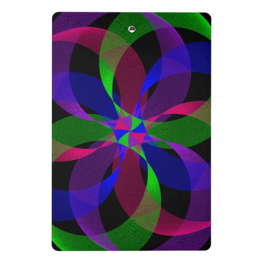 3D 2D Hybrid Geometric Mini Clipboard Mini Klembord (Achterkant)