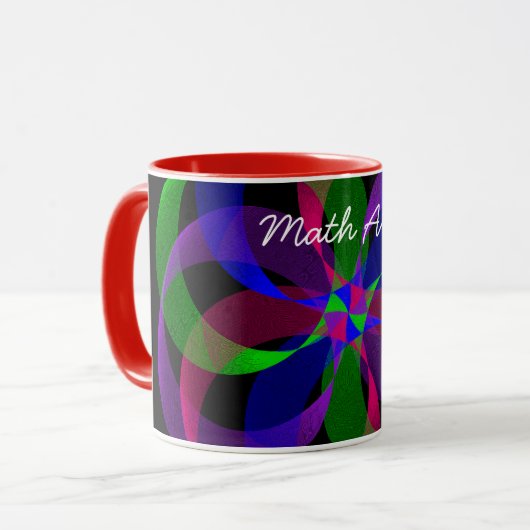 3D 2D Hybride Geometrische Koffie Mok (Voorkant links)