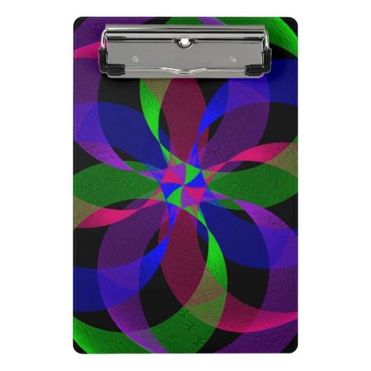 3D 2D Hybride Geometrische Mini Kladblok Klembord (Voorkant)