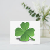 3D 4 Leaf Clover Briefkaart (Staand voorkant)