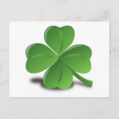 3D 4 Leaf Clover Briefkaart (Voorkant)