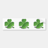 3D 4 Leaf Clover Bumpersticker (Voorkant)
