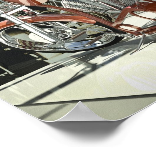 3D Aangepaste chopper Poster (Hoek)