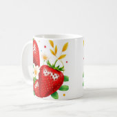 3D aardbei mok wrap, 3D mok wrap ontwerp (Voorkant links)