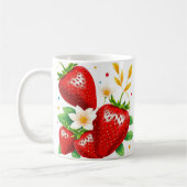 3D aardbei mok wrap, 3D mok wrap ontwerp (Links)
