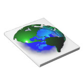 3d aarde notitieblok (Schuin)