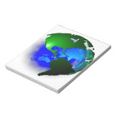 3d aarde notitieblok (Linkerzijde)