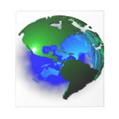3d aarde notitieblok (Voorkant)