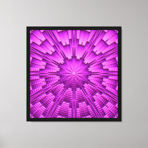 3D Abstract art. 3 Canvas Afdruk