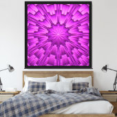 3D Abstract art. 3 Canvas Afdruk (Insitu (Slaapkamer))