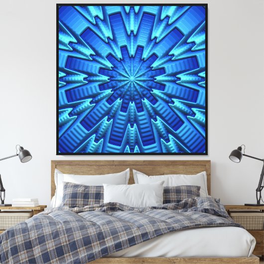 3D Abstract artikel 1A Canvas Afdruk (Insitu (Slaapkamer))