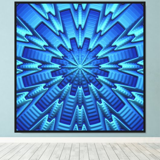 3D Abstract artikel 1A Canvas Afdruk (Insitu (Houten vloer))