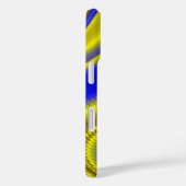 3D Abstract in Gold Yellow Blue Case-Mate iPhone Case (Achterkant / Rechts)