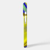 3D Abstract in Gold Yellow Blue Case-Mate iPhone Case (Achterkant / Links)