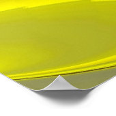 3D Abstract in Gold Yellow Blue Poster (Hoek)