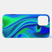 3D Abstract in groen blauw paars Case-Mate iPhone Case (Achterkant (horizontaal))