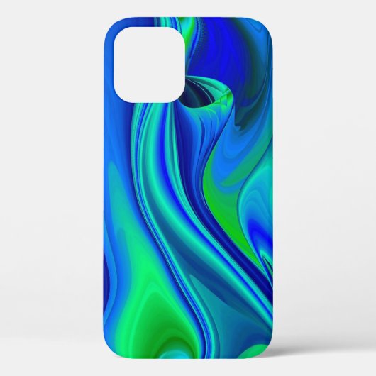3D Abstract in groen blauw paars Case-Mate iPhone Case (Achterkant)