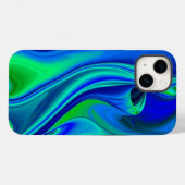 3D Abstract in groen blauw paars Case-Mate iPhone Case (Achterkant (horizontaal))