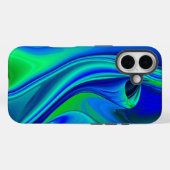 3D Abstract in groen blauw paars Case-Mate iPhone Case (Achterkant (horizontaal))