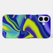 3D Abstract in groen blauw paars Case-Mate iPhone Case (Achterkant (horizontaal))