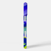 3D Abstract in groen blauw paars Case-Mate iPhone Case (Achterkant / Rechts)