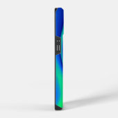 3D Abstract in groen blauw paars iPhone Hoesje (Rechterkant)