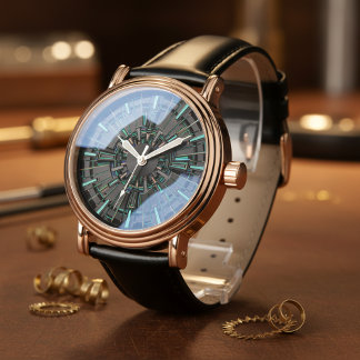 3D Abstract Modern Watch Horloge