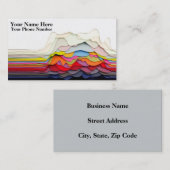 3D Abstract ontwerp-Visitekaartjes Visitekaartje (Voorkant / Achterkant)