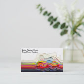 3D Abstract ontwerp-Visitekaartjes Visitekaartje (Staand voorkant)