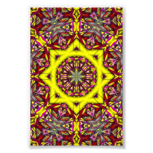 3d abstract patroon foto afdruk (Voorkant)