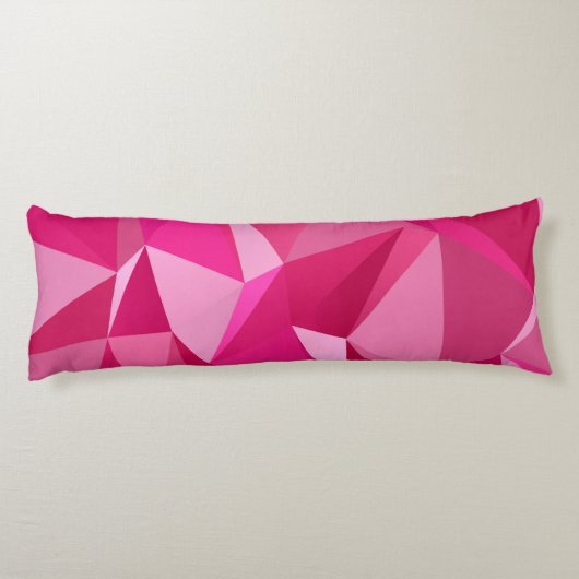 3D Abstract roze patroon Lichaamskussen (Achterkant)