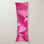 3D Abstract roze patroon Lichaamskussen (Voorkant Verticaal)
