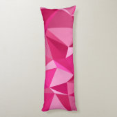 3D Abstract roze patroon Lichaamskussen (Achterkant (Verticaal))