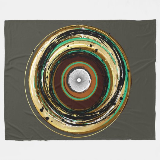 3D ABSTRACTE fleecedeken Fleece Deken (Voorkant (Horizontaal))