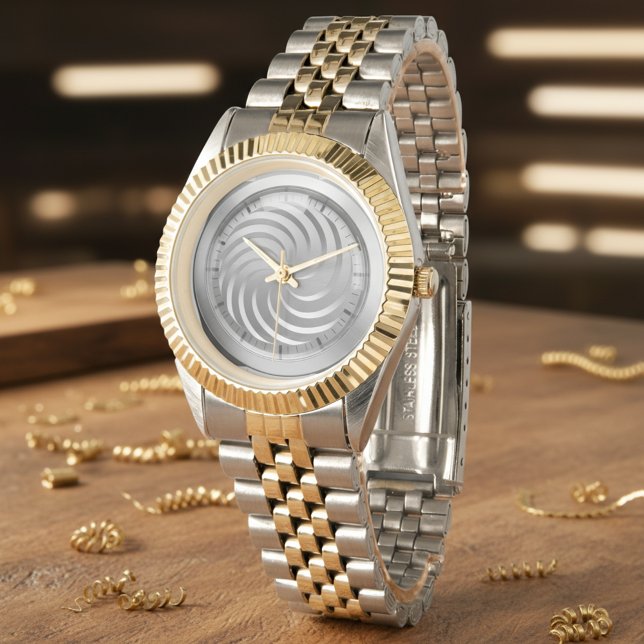 3D Abstracte Geometrische Illusie Moderne Kunst Ho Horloge (Creator heeft geüpload)