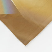 3D abstracte kristalgouden textuur. Fleece Deken (Hoek)
