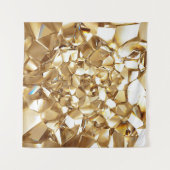 3D abstracte kristalgouden textuur. Wandkleed (Voorkant (horizontaal))