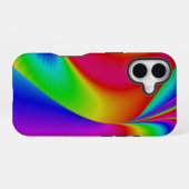 3D Abstracte Regenboog Kunst iPhone 16 Hoesje (Achterkant horizontaal)