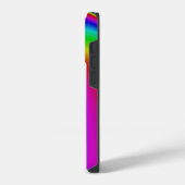 3D Abstracte Regenboog Kunst iPhone Hoesje (Linkerkant)